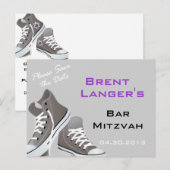 Bar Mitzvah Schuhe Postkarte (Vorne/Hinten)