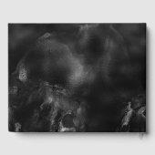 Bar mitzvah schwarzer Marmor Goldrolle Jungs Foto Gästebuch (Rückseite)