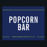 BAR MITZVAH SIGNAGE, einfach, modern und grün Poster<br><div class="desc">durch kat massard >>>> WWW.SIMPLYSWEETPAPERIE.COM<<< - - - - - - - - - - - - - - - - Table signage for your event for Drinks, Candy Bar etc - pop in a frame or stick to edge of the table Setup as a template it is simple for...</div>