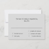 Bar Mitzvah Silver Schwarz-weißer Star von David Einladung (Rückseite)