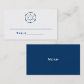 Bar Mitzvah Sitzkarten Tafelkarten Platzkarten (Vorne/Hinten)