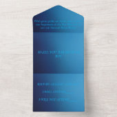 BAR MITZVAH SON 13. ALL IN ONE EINLADUNG (Innen Boden)