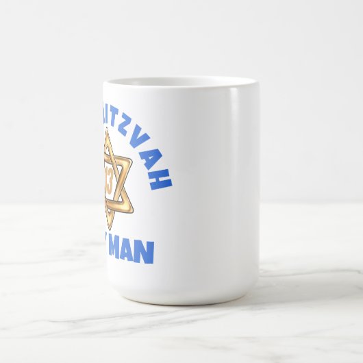 Bar Mitzvah Star David Tasse (Zentrum)