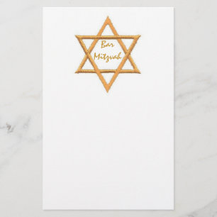 Bar Mitzvah/Star von David Briefpapier