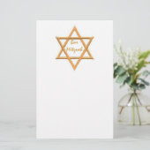 Bar Mitzvah/Star von David Briefpapier (Stehend Vorderseite)