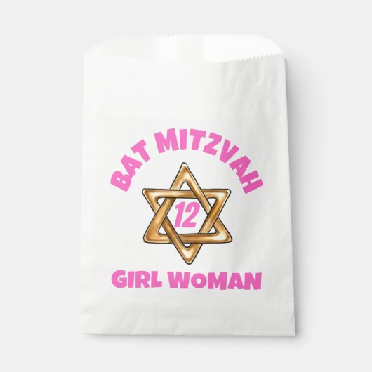 Bar Mitzvah Star von David Geschenktütchen (Vorderseite)