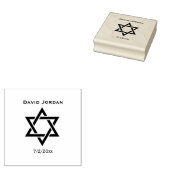 Bar Mitzvah Star von David Gummistempel (Stempel)