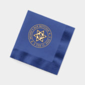 Bar mitzvah Star von David Monogram Servietten Mit Folie (Links)
