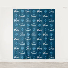 Bar Mitzvah Step and Repeat Event Background Wandteppich