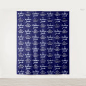 Bar Mitzvah Step und Repeat Backdrop Wandteppich (Vorderseite)