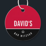 BAR MITZVAH Stern Moderner Junge Graurot Geschenkanhänger<br><div class="desc">von kat massard >>> https://linktr.ee/simplysweetpaperie << Ein einfaches,  personalisiertes Tag,  das sich perfekt eignet,  um Tags für Ihre besondere Veranstaltung zu bevorzugen.</div>