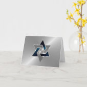 Bar Mitzvah Stern von David auf jeder Farbe Karte (Gelbe Blume)