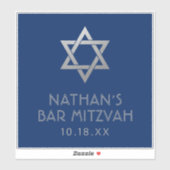 Bar Mitzvah Sticker für Dekor oder Favoriten (Blatt)