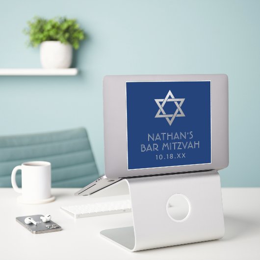 Bar Mitzvah Sticker für Dekor oder Favoriten (Laptop auf Schreibtisch)