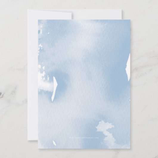 BAR MITZVAH-Stilvoll blass einladen Einladung (Rückseite)