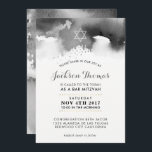 BAR MITZVAH stylische, moodisch graue Aquarellfarb Einladung<br><div class="desc">von kat massard >>> kat@simplysweetPAPERIE.com << - - - - - - - - - - - - - - - - - - - - - - - - - - - - - - - - - - - - - - - - - - - - -...</div>