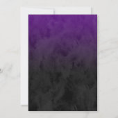 Bar Mitzvah Stylish Lila Star von David Ombre Einladung (Rückseite)