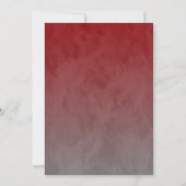 Bar Mitzvah Stylish Red Star von David Ombre Einladung (Rückseite)