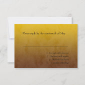 Bar Mitzvah Stylish Yellow Star von David Ombre RSVP Karte (Vorderseite)