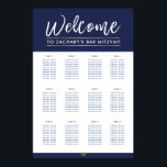 BAR MITZVAH TABLE PLAN 12 Tische moderne Marine Poster<br><div class="desc">durch kat massard >>>> WWW.SIMPLYSWEETPAPERIE.COM<<< - - - - - - - - - - - - - - - - A SEATING CHART is not only classy it is very handy to let your guest's know exactly where they are seated for your event. This is a lot simpler than...</div>