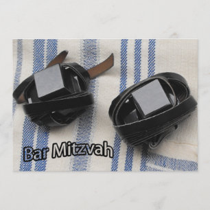Bar Mitzvah - Tallis und Tefillin Karte