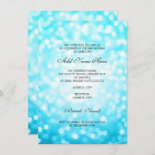 Bar Mitzvah Türkischer Glitzer Einladung (Vorne/Hinten)