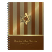 Bar Mitzvah UAWG Tracker Notebook/Gästebuch Notizblock (Vorderseite)