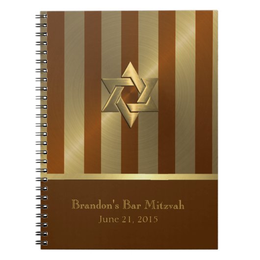 Bar Mitzvah UAWG Tracker Notebook/Gästebuch Notizblock (Vorderseite)