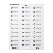 Bar Mitzvah und Schläger Mitzvah blaue weiße (Vorne)