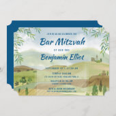 Bar Mitzvah Vista Einladung (Vorne/Hinten)