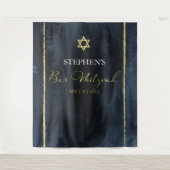 Bar Mitzvah Watercolor Backdrops | Abstraktes Blau Wandteppich (Vorderseite)