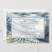 Bar Mitzvah Watercolor Tallit 4 Einladung (Vorderseite)