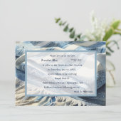 Bar Mitzvah Watercolor Tallit 4 Einladung (Stehend Vorderseite)