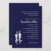 Bar Mitzvah White Torah Scrolls in jeder Farbe Einladung (Vorne/Hinten)