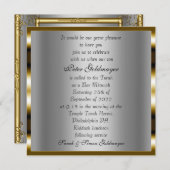 Bar Mitzvah-Zeremonie Einladung (Vorne/Hinten)