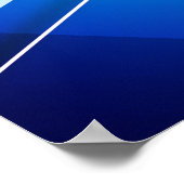 Bar Mitzvahs Modern Blue Geometric Poster (Ecke)