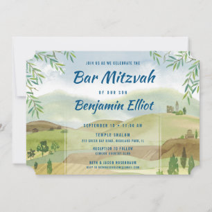 Bar Mitzwa Aussicht Einladung