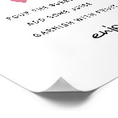 Bar Momosa, minimalistische Dusche für Mädchen Poster (Ecke)