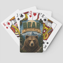 Bär Mountain Forest POPCUT Spielkarten