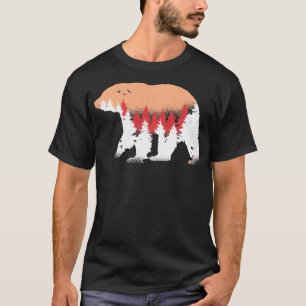 Bär Natur Camping für Wildtier Umweltschützer  T-Shirt