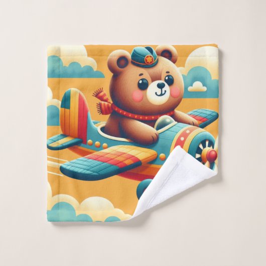 Bär nimmt Flug Waschlappen (Waschlappen)