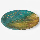 Bar oder Bat Mitzvah aus dieser Weltpapierplatte Pappteller (Schrägansicht)