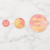 Bar oder Bat Mitzvah einfach subtil Konfetti (Vorderseiten)