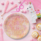 Bar oder Bat Mitzvah Papierplatte einfach subtil Pappteller (Party)