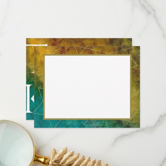 Bar oder Bat Mitzvah Vielen Dank aus dieser Welt 4 Dankeskarte (Vorderseite/Rückseite Beispiel)