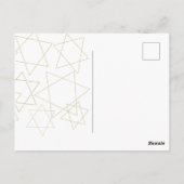 Bar oder Bat Mizwa außerirdisch Postkarte (Rückseite)