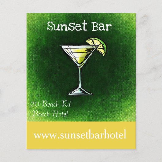 Bar oder Diskothek Beach Bar Pub Flyer (Vorne)
