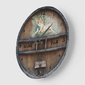 Bar- oder Pub-Besitzer oder Client-Uhr Große Wanduhr (Winkel)