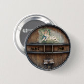 Bar oder Pub-Inhaber-oder Kunden-Knopf Button (Vorne & Hinten)