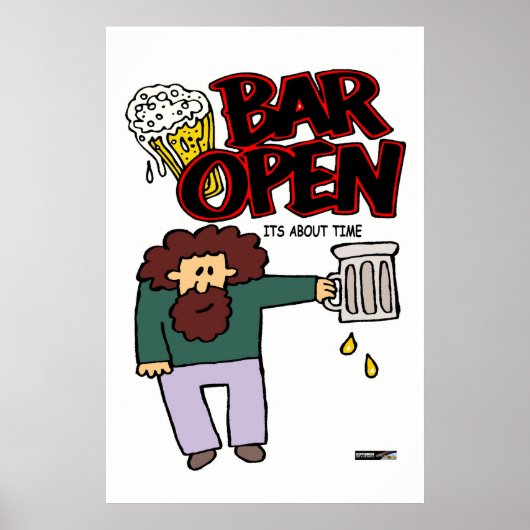Bar offen poster (Vorne)